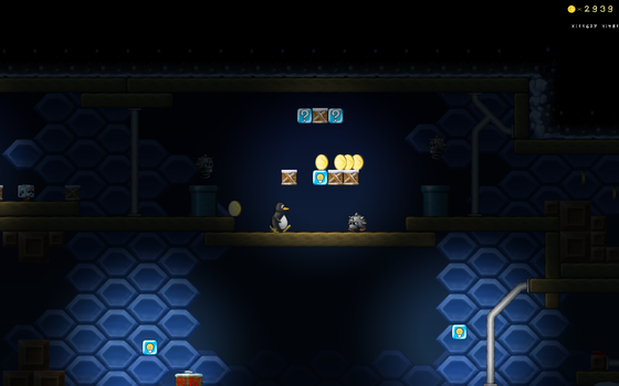 Screenshot of the "Crystal Mine" level