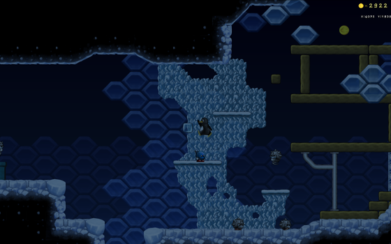 Screenshot of the "Crystal Mine" level